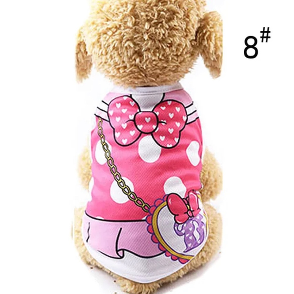 Petite Paws Cotton Tee: Small Dog Clothes for Indoors/Summer with Soft Fabric